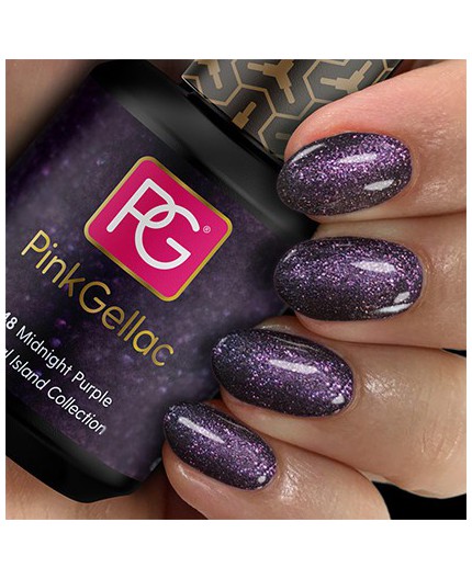 Pink Gellac 248 Midnight Purple Púrpura Color Esmalte Gel Permanente Pink Gellac 248 Midnight Purple Púrpura Color Esmalte Gel Permanente