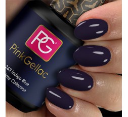 Pink Gellac 263 Indigo Blue es un color azul intenso. Si quieres llevar uñas oscuras este color te gustará