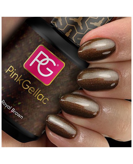 Pink Gellac 114 Royal Brown Color Esmalte Gel Permanente Pink Gellac 114 Royal Brown Color Esmalte Gel Permanente