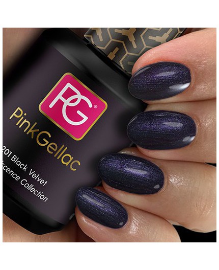 Pink Gellac 201 Black Velvet Color Esmalte Gel Permanente