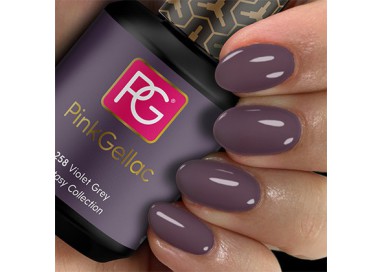 Pink Gellac 258 Violet Grey es un color gris precioso con un resplandor púrpura que da un resultado sorprendente
