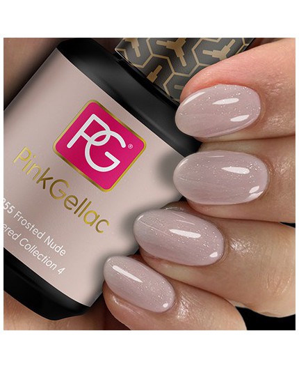 Pink Gellac 255 Frosted Nude Color Esmalte Gel Permanente