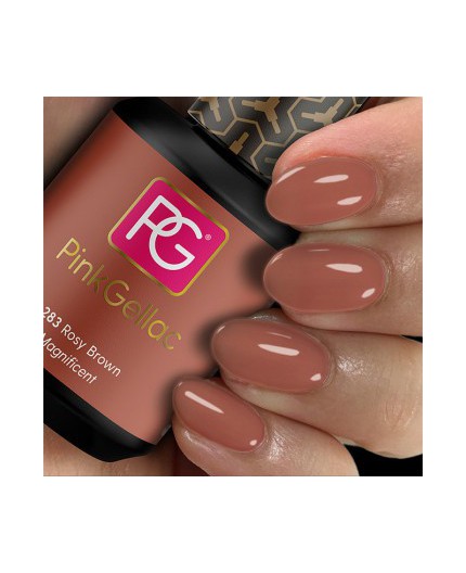 Pink Gellac 283 Rosy Brown Marrón Color Esmalte Gel Permanente Pink Gellac 283 Rosy Brown Marrón Color Esmalte Gel Permanente
