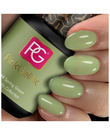 Pink Gellac 284 Spring Green Verde Color Esmalte Gel Permanente Pink Gellac 284 Spring Green Verde Color Esmalte Gel Permanente