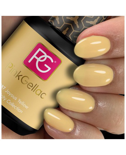 Pink Gellac 287 Joyous Yellow Color Esmalte Gel Permanente Pink Gellac 287 Joyous Yellow Color Esmalte Gel Permanente