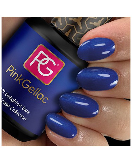 Pink Gellac 221 Delighted Blue Color Esmalte Gel Permanente Pink Gellac 221 Delighted Blue Color Esmalte Gel Permanente