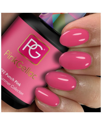 Pink Gellac 292 Punch Pink Rosa Color Esmalte Gel Permanente Pink Gellac 292 Punch Pink Rosa Color Esmalte Gel Permanente