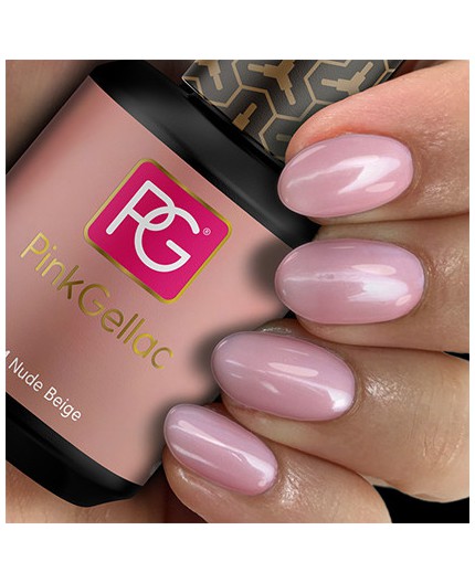 Pink Gellac 154 Nude Beige Color Esmalte Gel Permanente