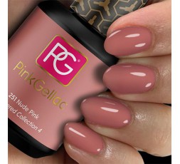 Pink Gellac 251 Nude Pink es un color rosa oscuro con un fondo cálido. Un color nude siempre actual que vuelve cada temporada.