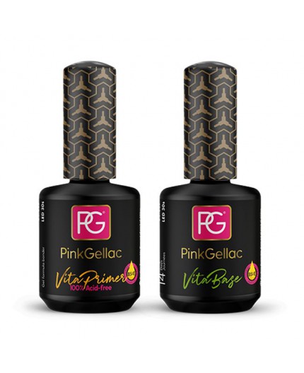 Vita Set para uñas dañadas, débiles, quebradizas, de Pink Gellac Vita Set para uñas dañadas, débiles, quebradizas, de Pink Gellac