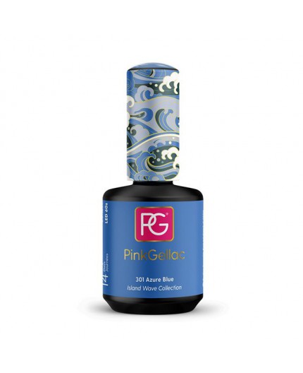 Pink Gellac 301 Azure Blue Esmalte en gel permanente Pink Gellac 301 Azure Blue Esmalte en gel permanente