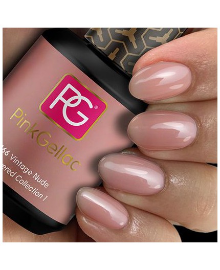 Pink Gellac 166 Vintage Nude Color esmalte en gel permanente Pink Gellac 166 Vintage Nude Color esmalte en gel permanente