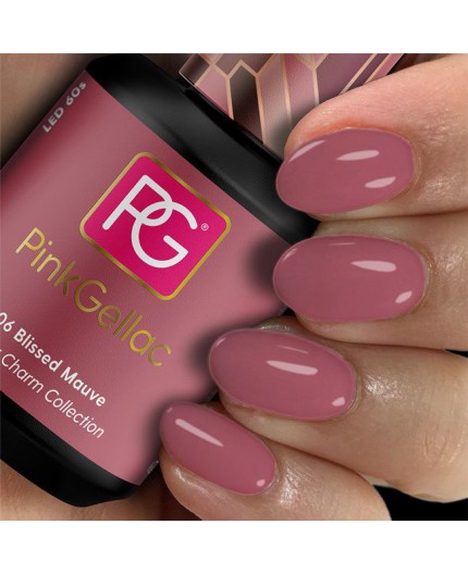 Pink Gellac 306 Blissed Mauve Color Esmalte en gel permanente Pink Gellac 306 Blissed Mauve Color Esmalte en gel permanente