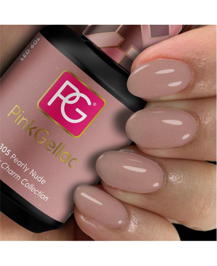 Pink Gellac 305 Pearly Nude Color Esmalte en gel permanente Pink Gellac 305 Pearly Nude Color Esmalte en gel permanente