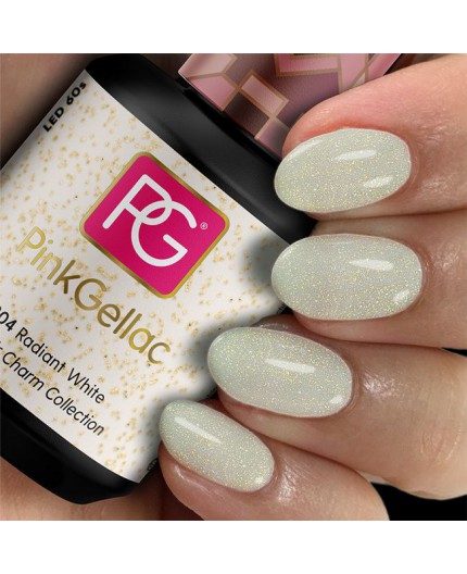Pink Gellac 304 Radiant White Color Esmalte en gel permanente Pink Gellac 304 Radiant White Color Esmalte en gel permanente