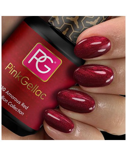 Pink Gellac 230 Amorous Red Rojo Color Gel Esmalte Permanente Pink Gellac 230 Amorous Red Rojo Color Gel Esmalte Permanente