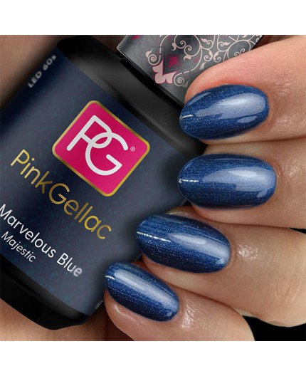 Pink Gellac 172 Marvelous Blue Azul Color Esmalte Gel Permanente Pink Gellac 172 Marvelous Blue Azul Color Esmalte Gel Permanente