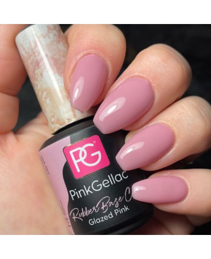 Pink Gellac Rubber Base + Color Rosa Glazed Pink