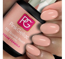 El Pink Gellac 322 Sparkle Peach se incluye en la colección Love Affair compuesta de 5 tentadores tonos que te van a enamorar!!