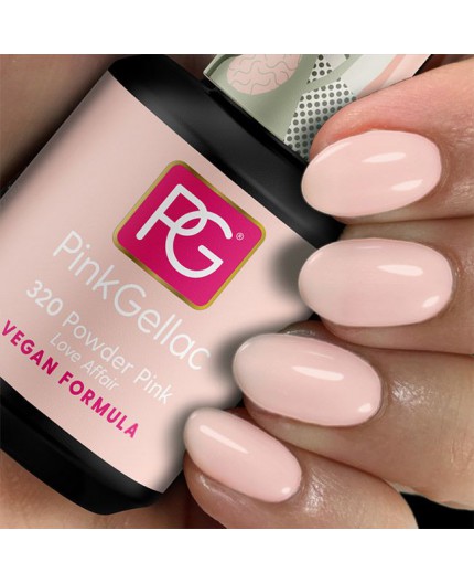 Pink Gellac 320 Powder Pink Rosa Color Esmalte Gel Permanente