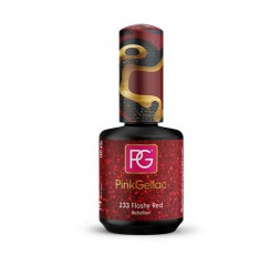 El color del esmalte de gel 233 Flashy Red es un color maravilloso y brillante.