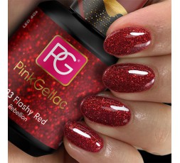 El color del esmalte de gel 233 Flashy Red es un color maravilloso y brillante.