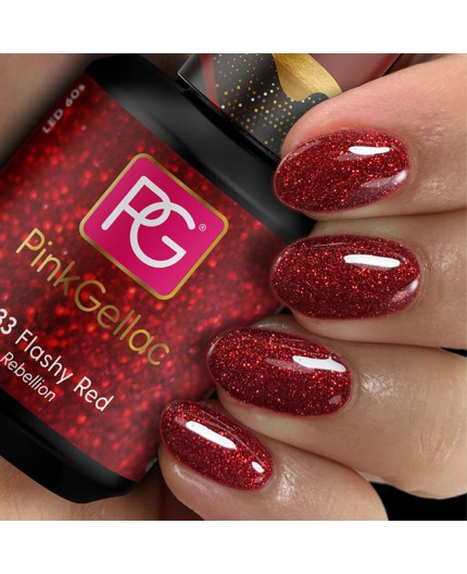 Pink Gellac 233 Flashy Red Rojo Color Gel Esamlte Permanente Pink Gellac 233 Flashy Red Rojo Color Gel Esamlte Permanente