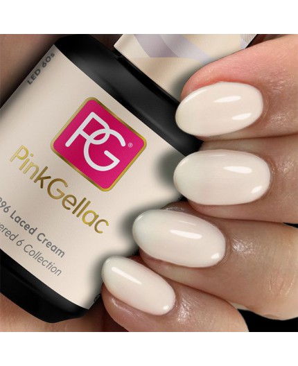 Pink Gellac 296 Laced Cream color esmalte gel permanente Pink Gellac 296 Laced Cream color esmalte gel permanente