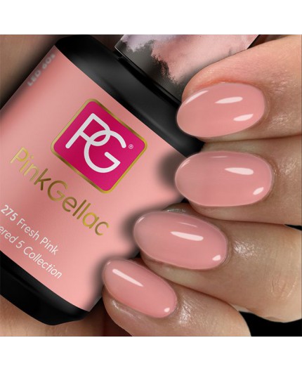 Pink Gellac 275 Fresh Pink Rosa Color Esmalte Gel Permanente