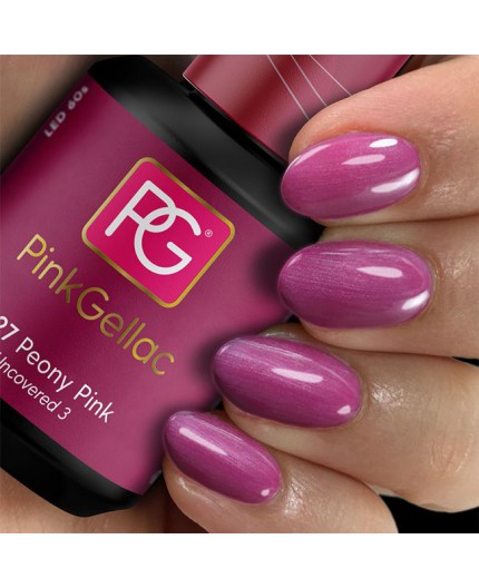 Pink Gellac 227 Peony Pink es un color rosa oscuro. Muy alegre y llamativo que se lleva durante todas las temporadas.