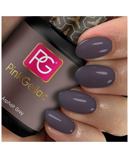 Pink Gellac 140 Asphalt Grey Color Esmalte Gel Permanente