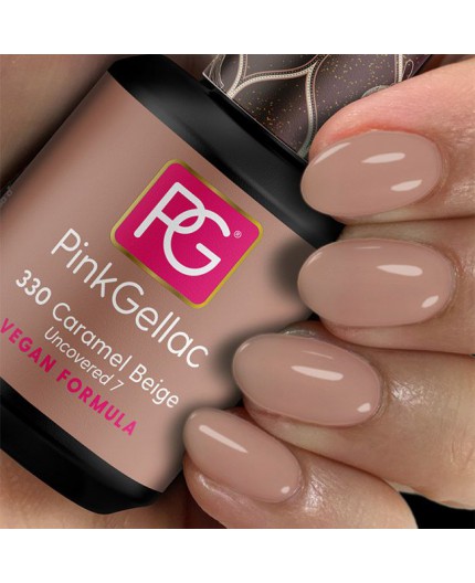 Pink Gellac 330 Caramel Beige Color esmalte gel permanente Pink Gellac 330 Caramel Beige Color esmalte gel permanente
