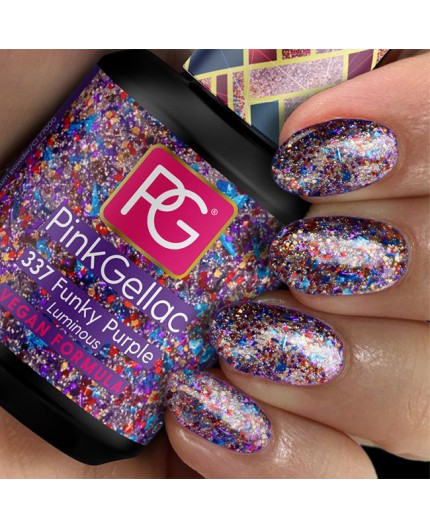 Pink Gellac 337 Funky Purple Color Esmalte Gel Permanente Pink Gellac 337 Funky Purple Color Esmalte Gel Permanente