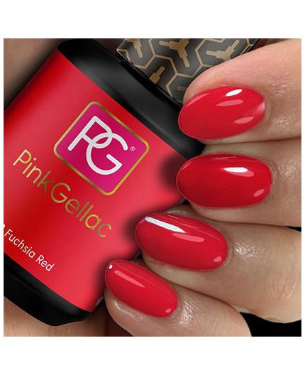 Pink Gellac 133 Fuchsia Red Rojo Color de pintauñas permanente Pink Gellac 133 Fuchsia Red Rojo Color de pintauñas permanente