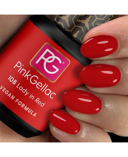 Pink Gellac 108 Lady in Red Color Esmalte Gel Permanente Pink Gellac 108 Lady in Red Color Esmalte Gel Permanente