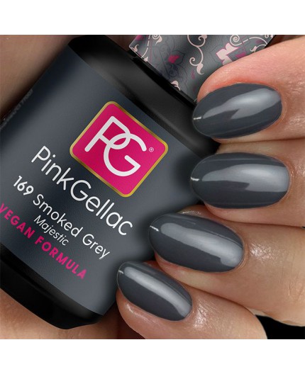 Pink Gellac 169 Smoked Grey Gris Color de pintauñas permanente Pink Gellac 169 Smoked Grey Gris Color de pintauñas permanente