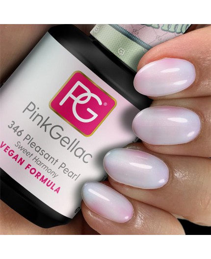 Pink Gellac 346 Pleasant Pearl Perla Color Esmalte Gel Permanente