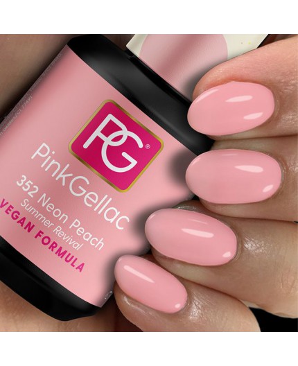 Pink Gellac 352 Neon Peach Color Esmalte Gel Permanente Pink Gellac 352 Neon Peach Color Esmalte Gel Permanente