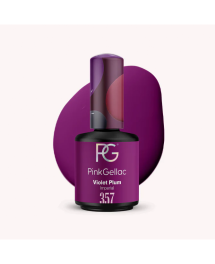Pink Gellac 357 Violet Plum Ciruela Color Esmalte Gel Permanente