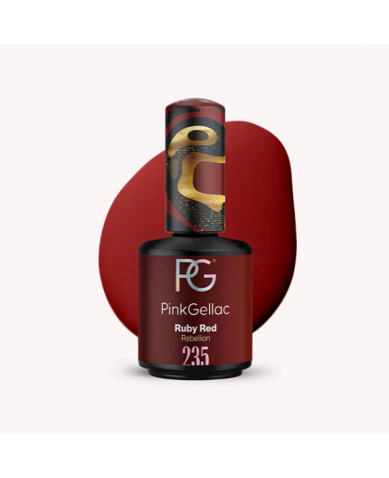 Pink Gellac 235 Ruby Red Rojo Color Esmalte Gel Permanente Pink Gellac 235 Ruby Red Rojo Color Esmalte Gel Permanente