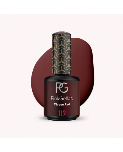 Pink Gellac 112 Chique Red Rojo Color Esmalte Gel Permanente Pink Gellac 112 Chique Red Rojo Color Esmalte Gel Permanente