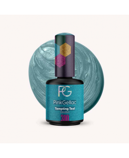 Pink Gellac 310 Tempting Teal Color Esmalte en Gel Permanente Pink Gellac 310 Tempting Teal Color Esmalte en Gel Permanente