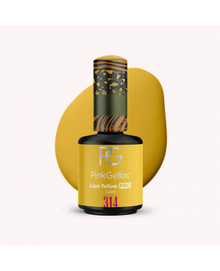 Pink Gellac 314 Lion Yellow Amarillo Color Esmalte Gel Permanente Pink Gellac 314 Lion Yellow Amarillo Color Esmalte Gel Permanente