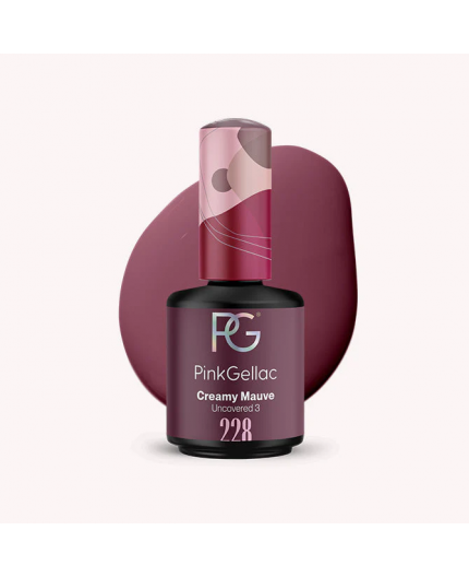 Pink Gellac 228 Creamy Mauve Malva Color Gel Permanente Pink Gellac 228 Creamy Mauve Malva Color Gel Permanente