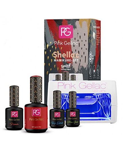 Set de inicio con lámpara LED y básicos manicura Pink Gellac DASHING GLACE Set de inicio con lámpara LED y básicos manicura Pink Gellac DASHING GLACE