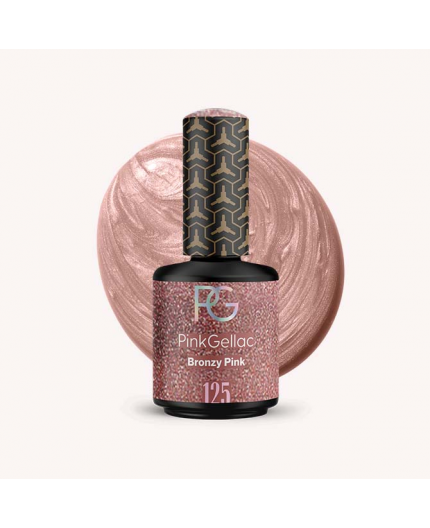 Pink Gellac 125 Bronzy Pink Bronce Color Esmalte Gel Permanente Pink Gellac 125 Bronzy Pink Bronce Color Esmalte Gel Permanente
