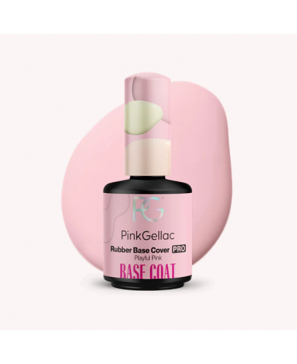 Rubber Base Playful Pink Color Esmalte Gel Permanente