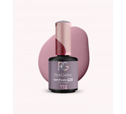 El esmalte de gel 224 Soft Purple de Pink Gellac es un color púrpura brillante