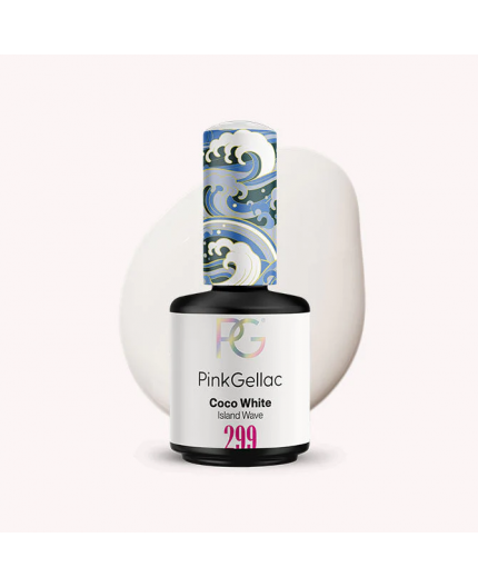 Pink Gellac 299 Coco White Color Blanco Esmalte en gel permanente Pink Gellac 299 Coco White Color Blanco Esmalte en gel permanente