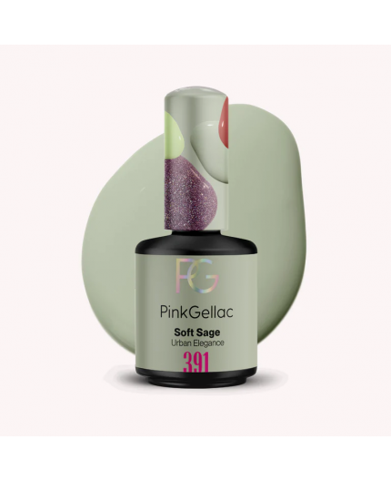 Pink Gellac 391 Soft Sage Color Esmalte Gel Permanente